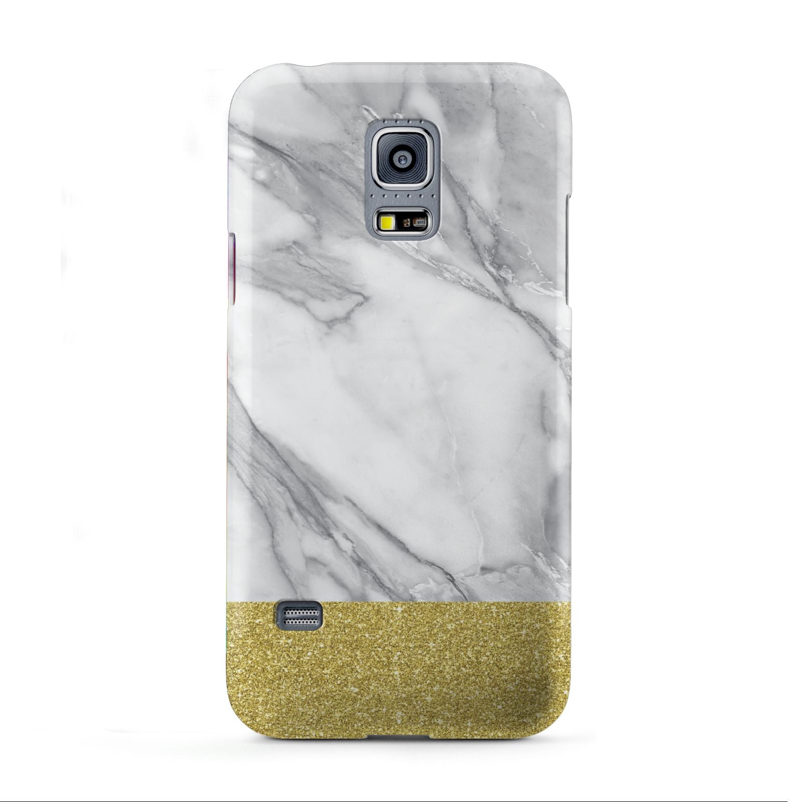 Marble Grey White Gold Samsung Galaxy S5 Mini Case