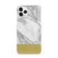 Marble Grey White Gold iPhone 11 Pro 3D Snap Case