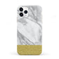 Marble Grey White Gold iPhone 11 Pro 3D Tough Case