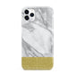 Marble Grey White Gold iPhone 11 Pro Max 3D Tough Case