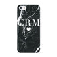 Marble Heart Initials Personalised Apple iPhone 5 Case