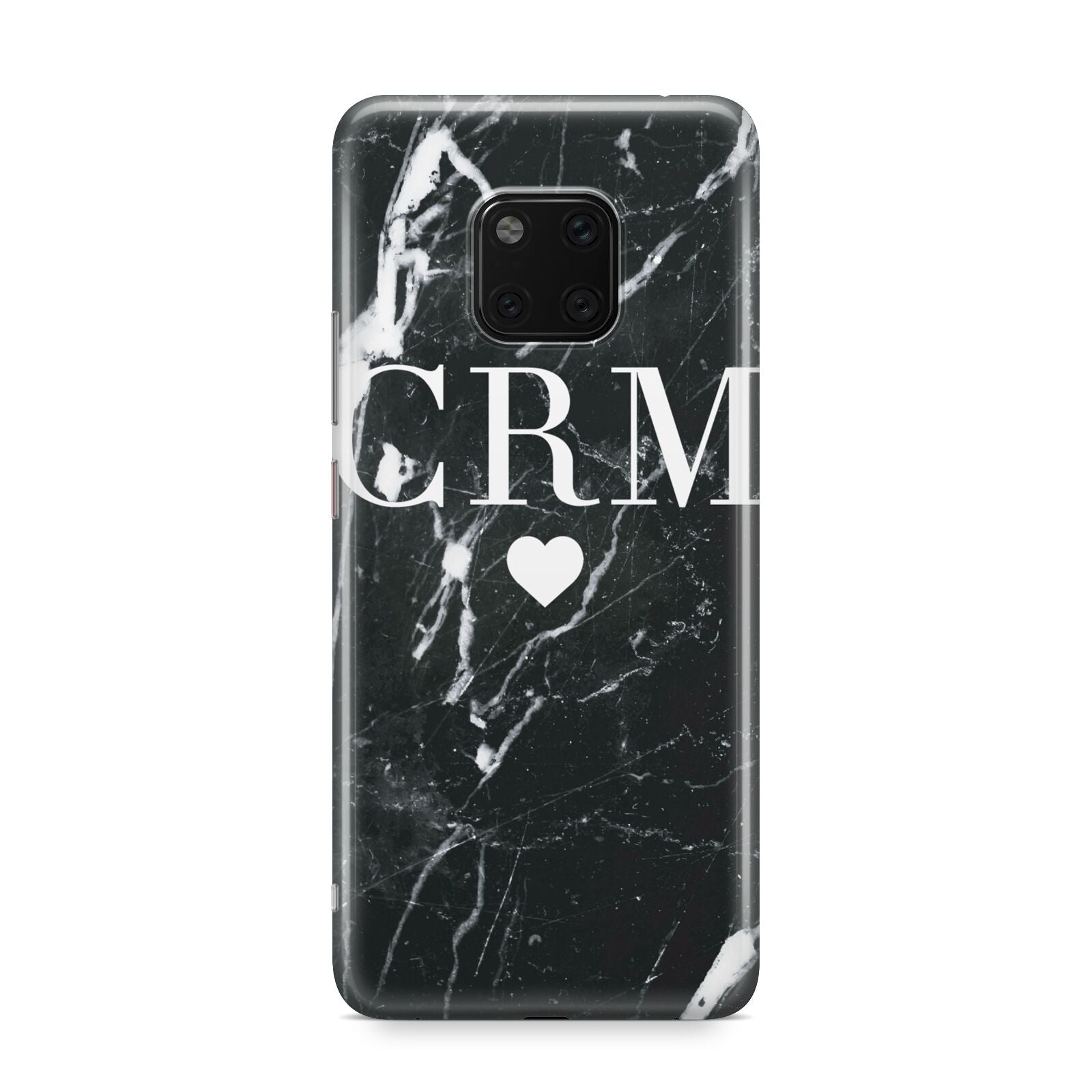 Marble Heart Initials Personalised Huawei Mate 20 Pro Phone Case