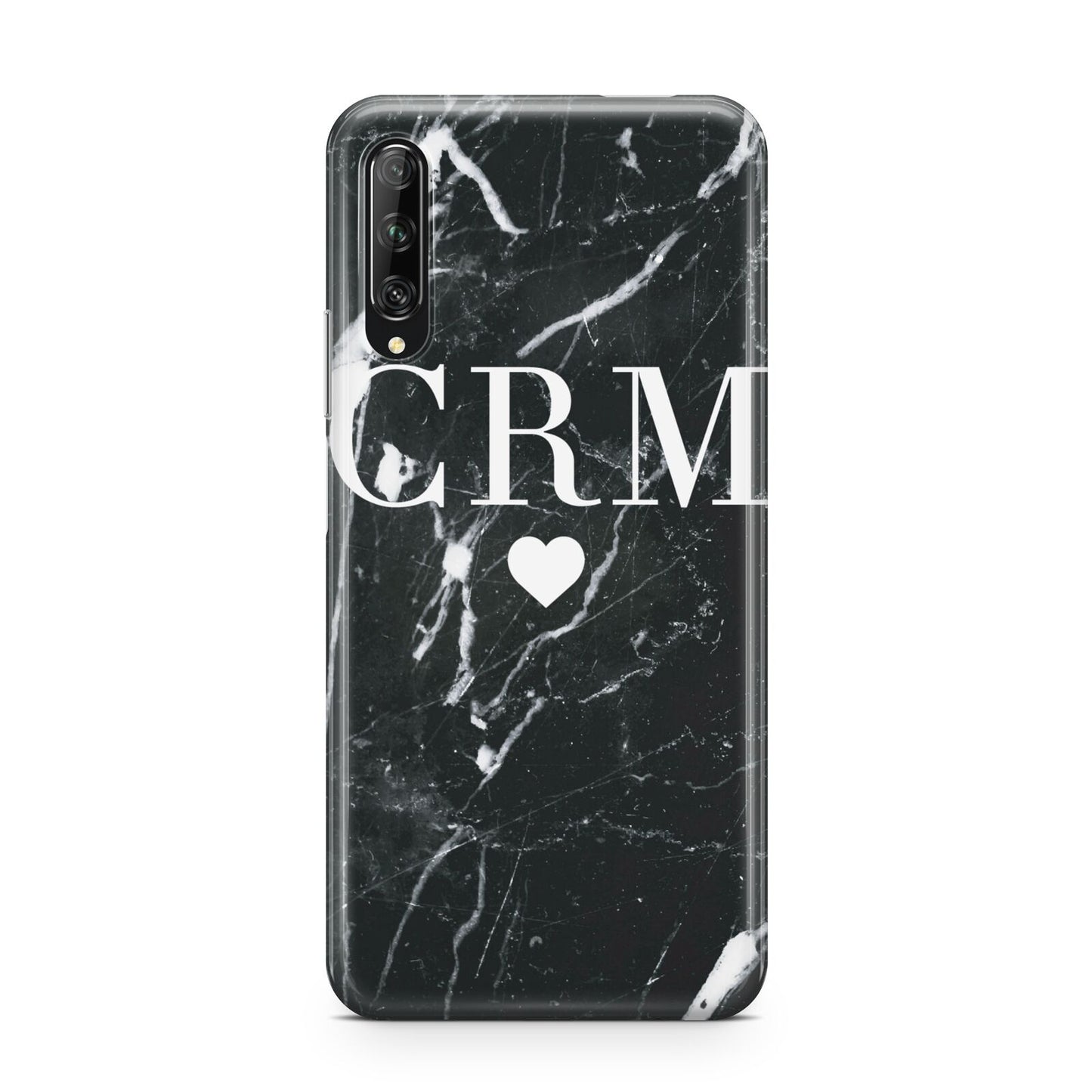 Marble Heart Initials Personalised Huawei P Smart Pro 2019