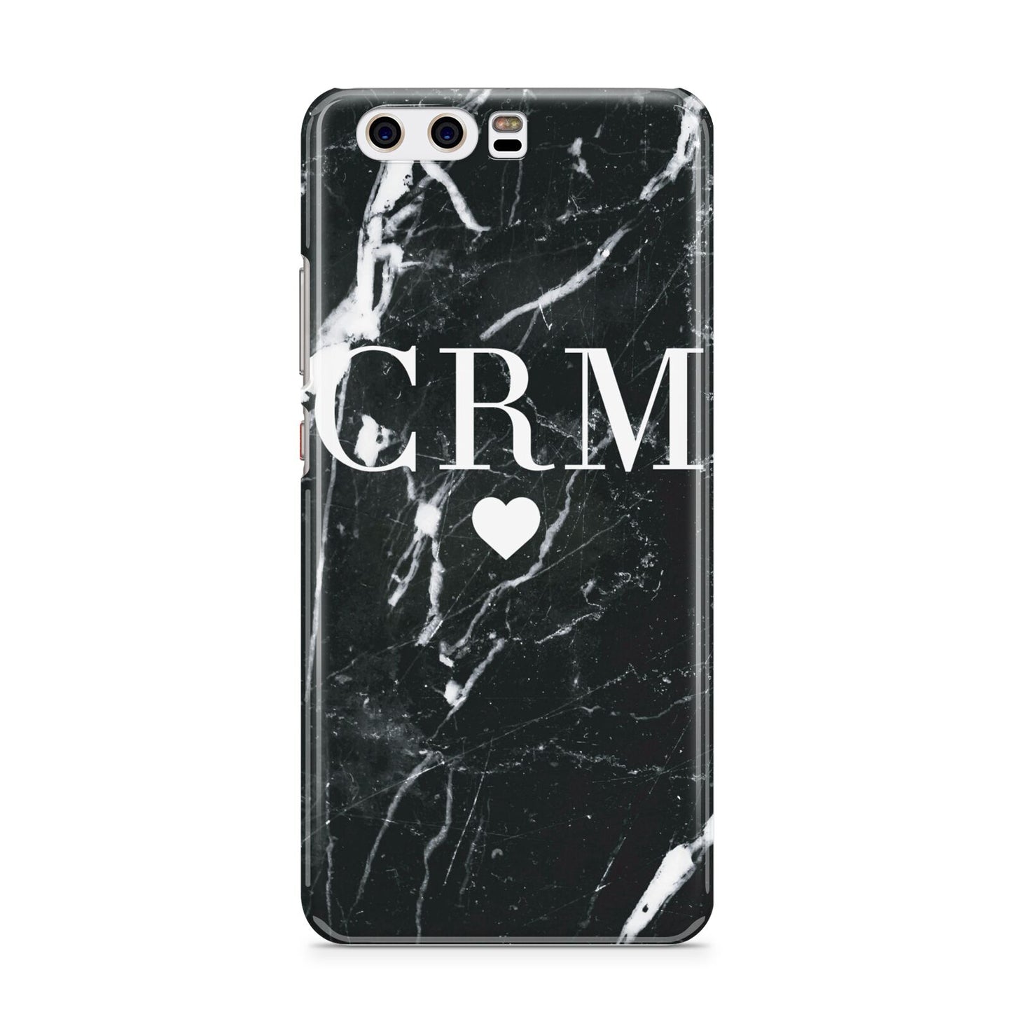 Marble Heart Initials Personalised Huawei P10 Phone Case