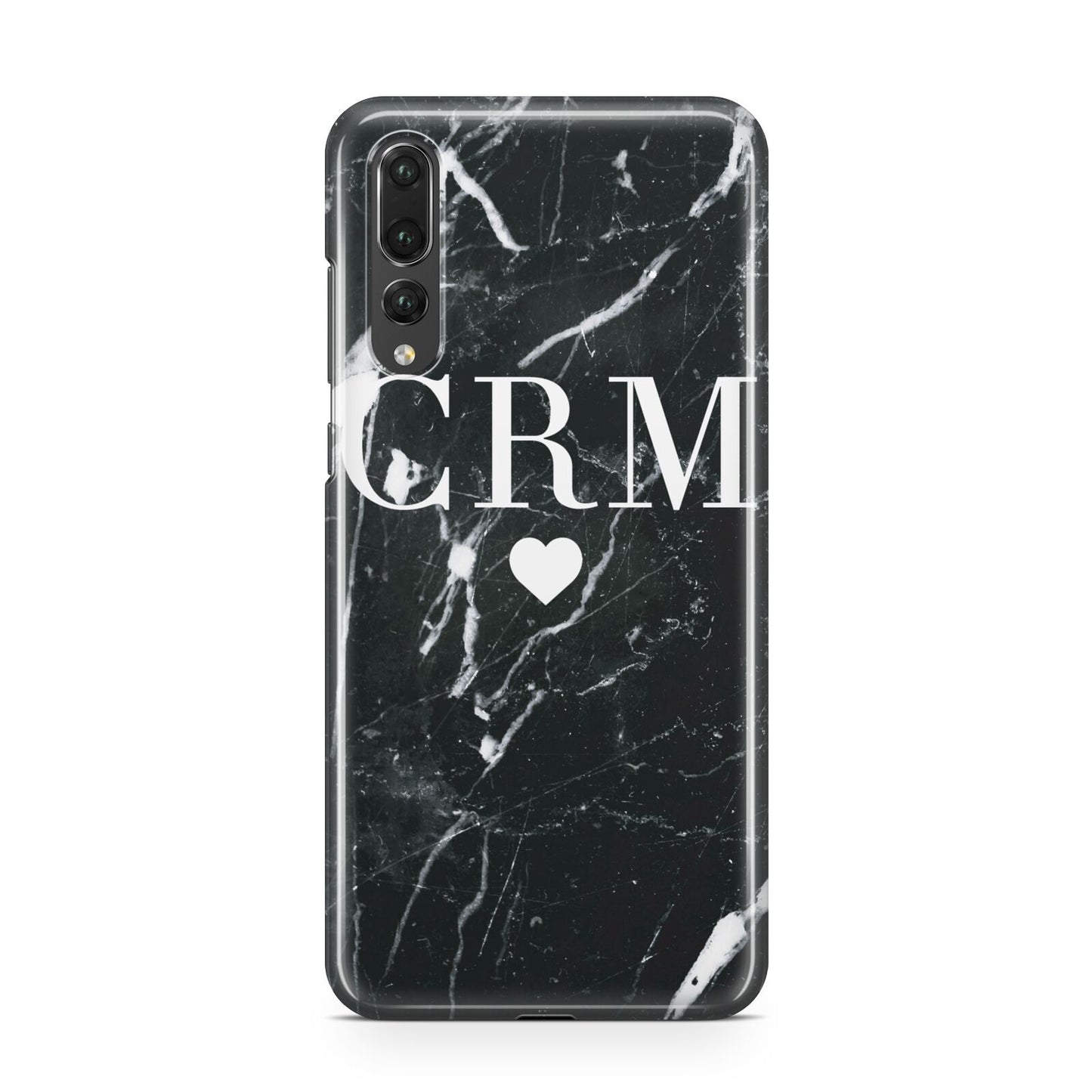 Marble Heart Initials Personalised Huawei P20 Pro Phone Case