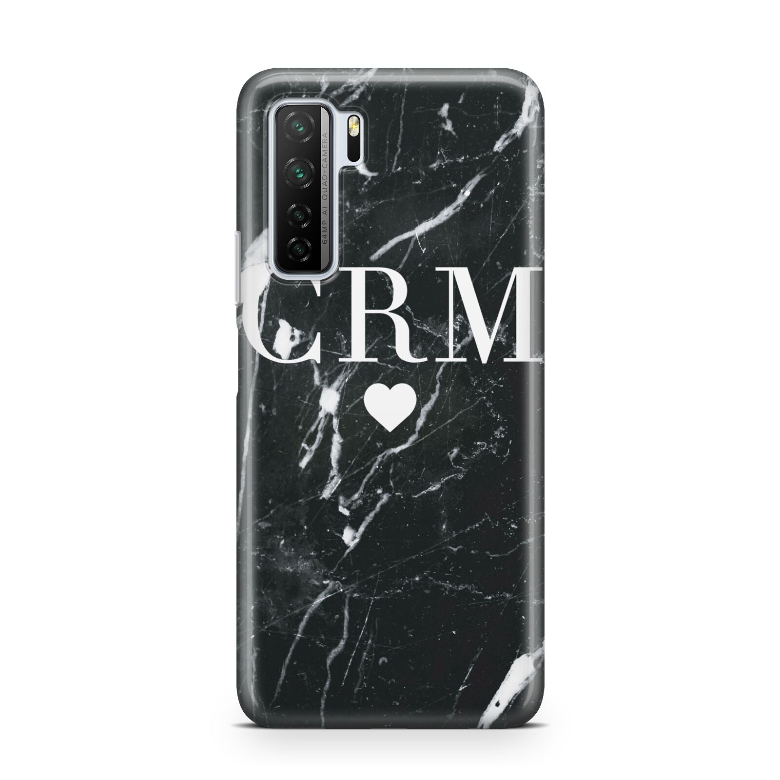 Marble Heart Initials Personalised Huawei P40 Lite 5G Phone Case