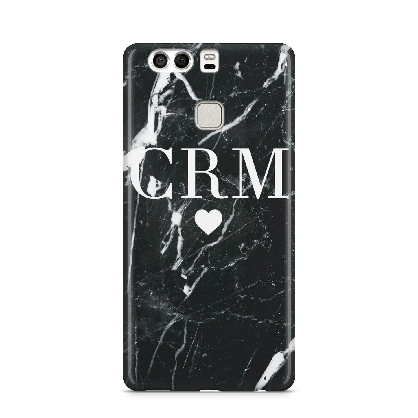 Marble Heart Initials Personalised Huawei P9 Case
