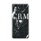 Marble Heart Initials Personalised Huawei Y7 2018