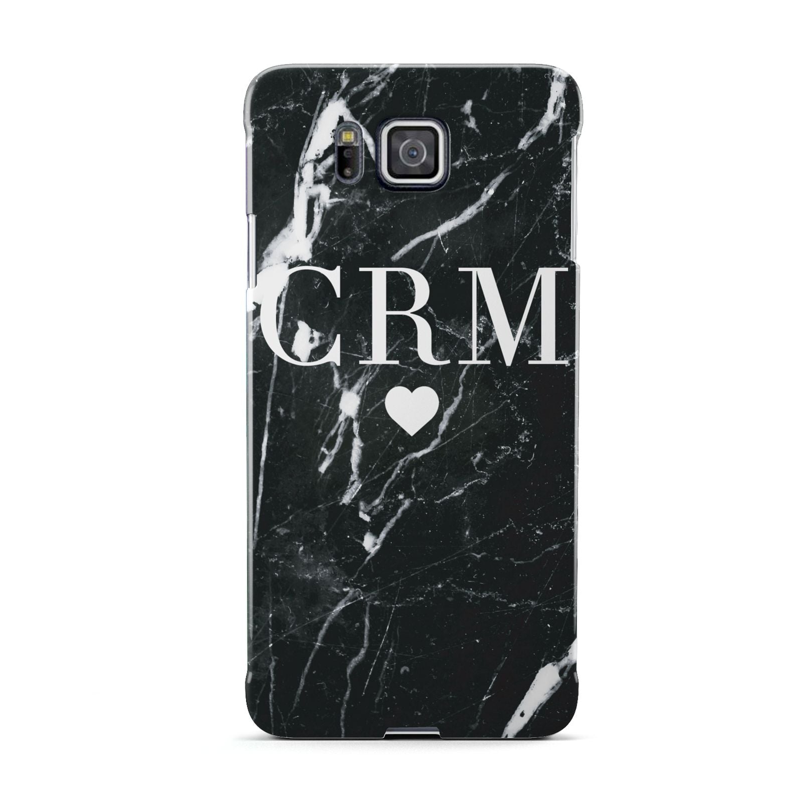 Marble Heart Initials Personalised Samsung Galaxy Alpha Case