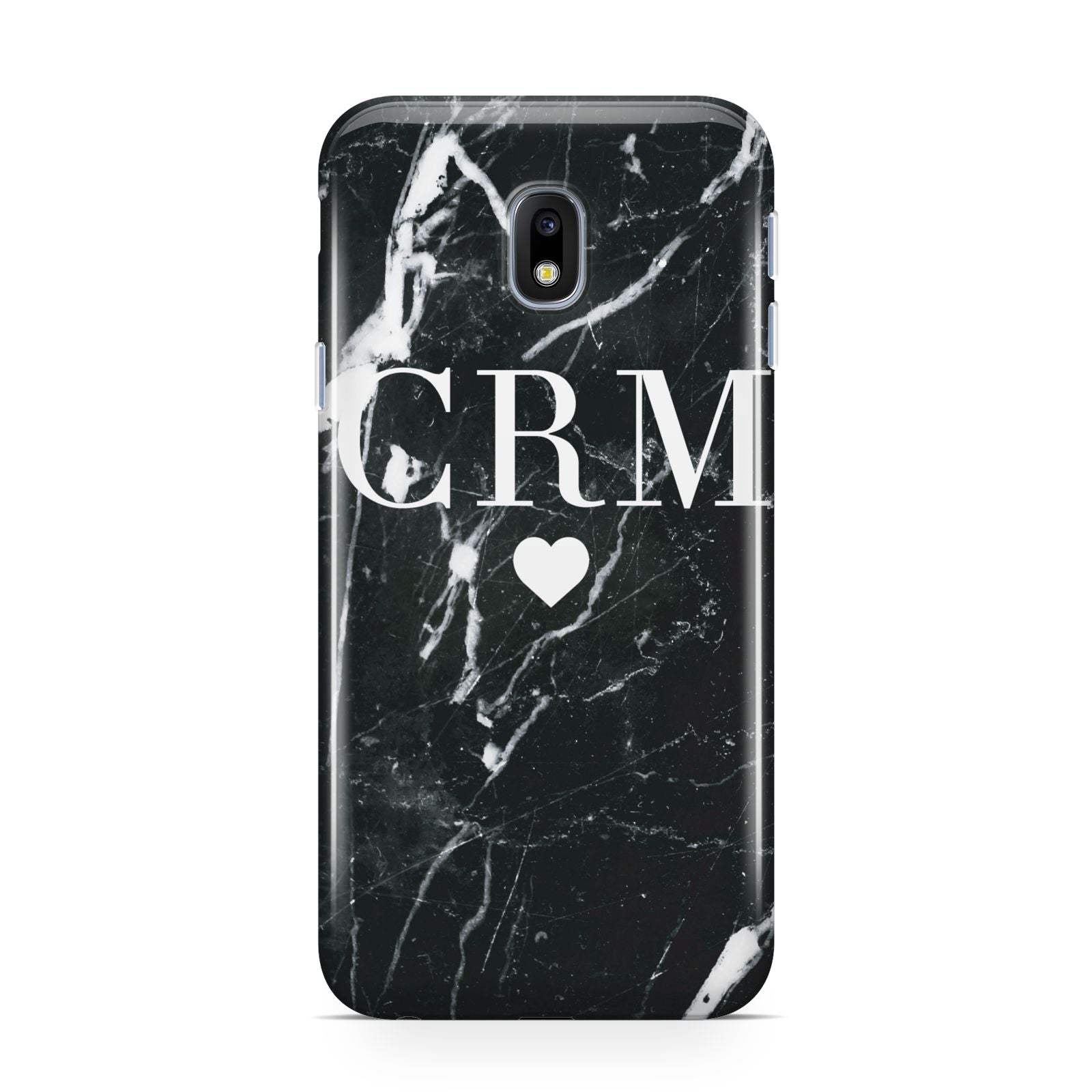 Marble Heart Initials Personalised Samsung Galaxy J3 2017 Case