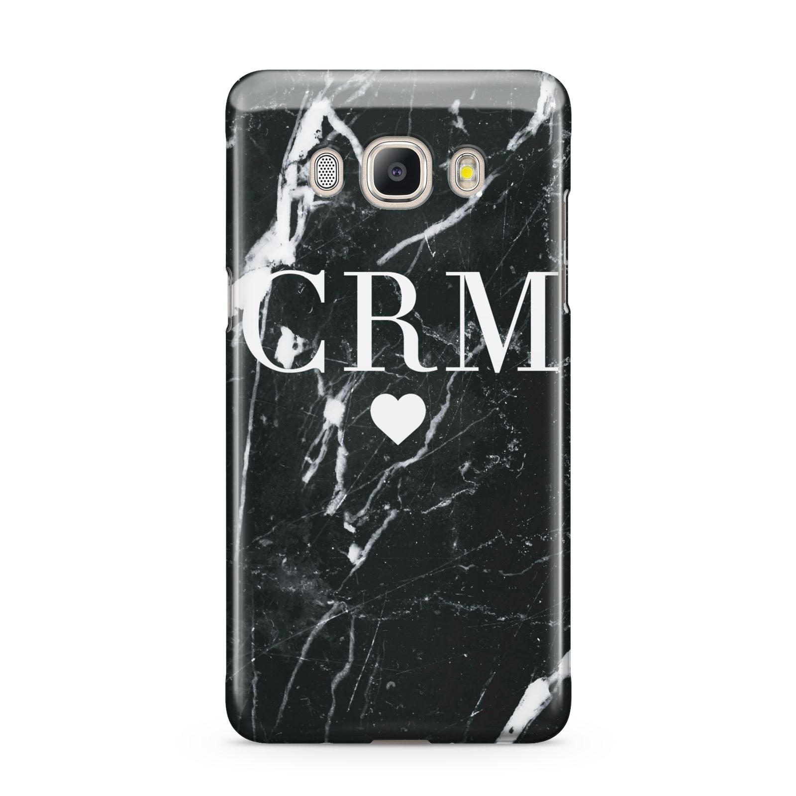 Marble Heart Initials Personalised Samsung Galaxy J5 2016 Case