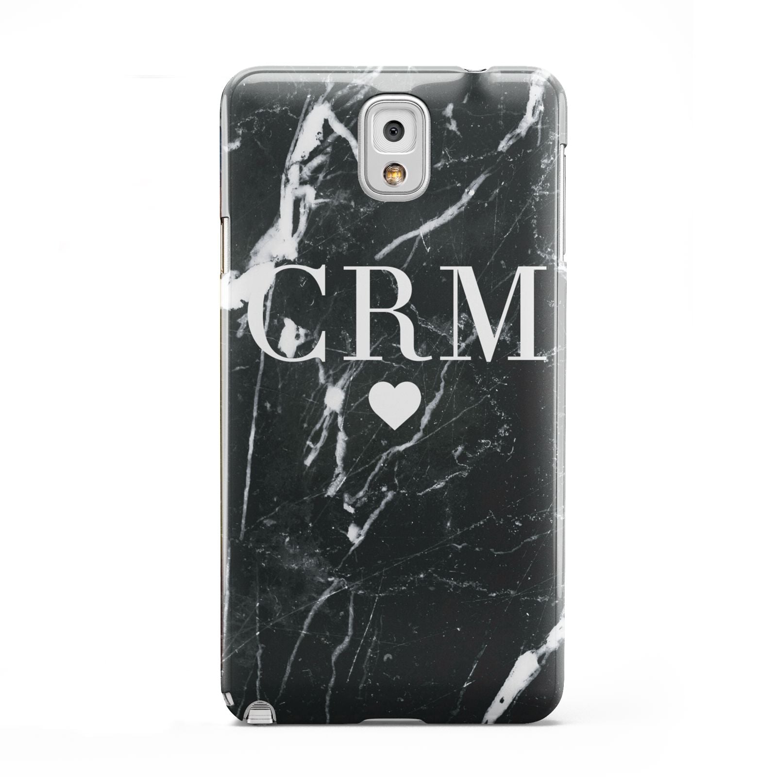 Marble Heart Initials Personalised Samsung Galaxy Note 3 Case