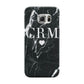 Marble Heart Initials Personalised Samsung Galaxy S6 Edge Case