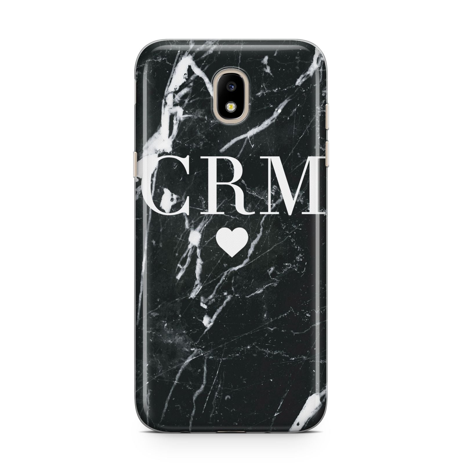 Marble Heart Initials Personalised Samsung J5 2017 Case