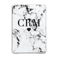 Marble Heart Personalised Initials Apple iPad Grey Case