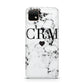 Marble Heart Personalised Initials Huawei Enjoy 20 Phone Case