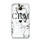Marble Heart Personalised Initials Huawei Y3 2017