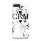 Marble Heart Personalised Initials Huawei Y7 2018