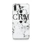 Marble Heart Personalised Initials Huawei Y9 2019