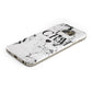Marble Heart Personalised Initials Protective Samsung Galaxy Case Angled Image