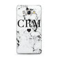 Marble Heart Personalised Initials Samsung Galaxy J5 2016 Case