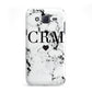 Marble Heart Personalised Initials Samsung Galaxy J5 Case