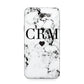 Marble Heart Personalised Initials Samsung Galaxy J7 2017 Case