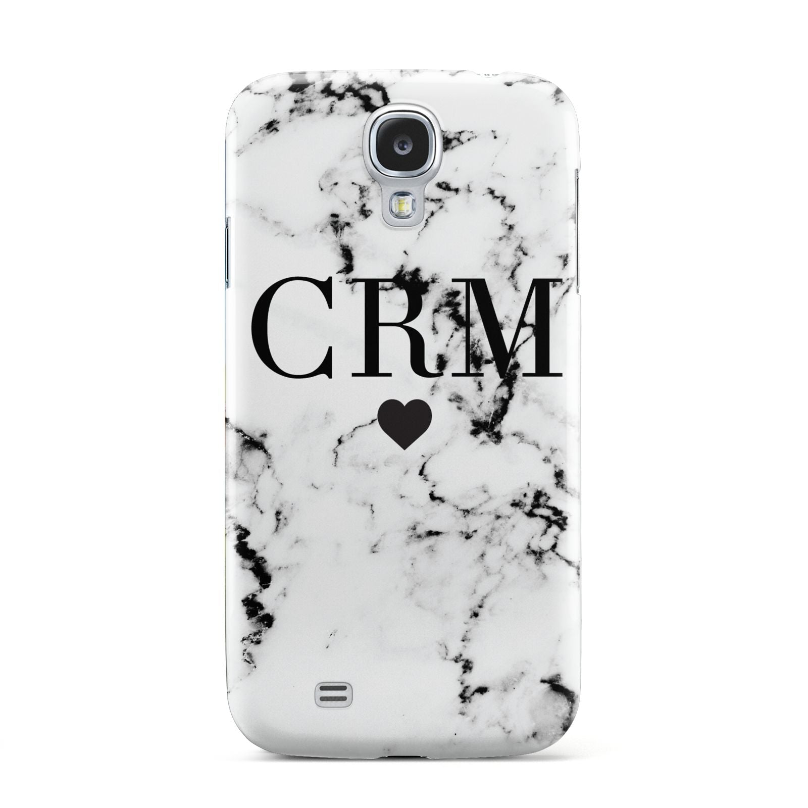 Marble Heart Personalised Initials Samsung Galaxy S4 Case