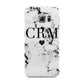 Marble Heart Personalised Initials Samsung Galaxy S6 Edge Case