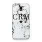 Marble Heart Personalised Initials Samsung J5 2017 Case