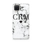 Marble Heart Personalised Initials Samsung M12 Case