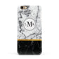 Marble Initials Geometric Personalised Apple iPhone 6 3D Snap Case