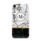 Marble Initials Geometric Personalised Apple iPhone 7 8 3D Snap Case