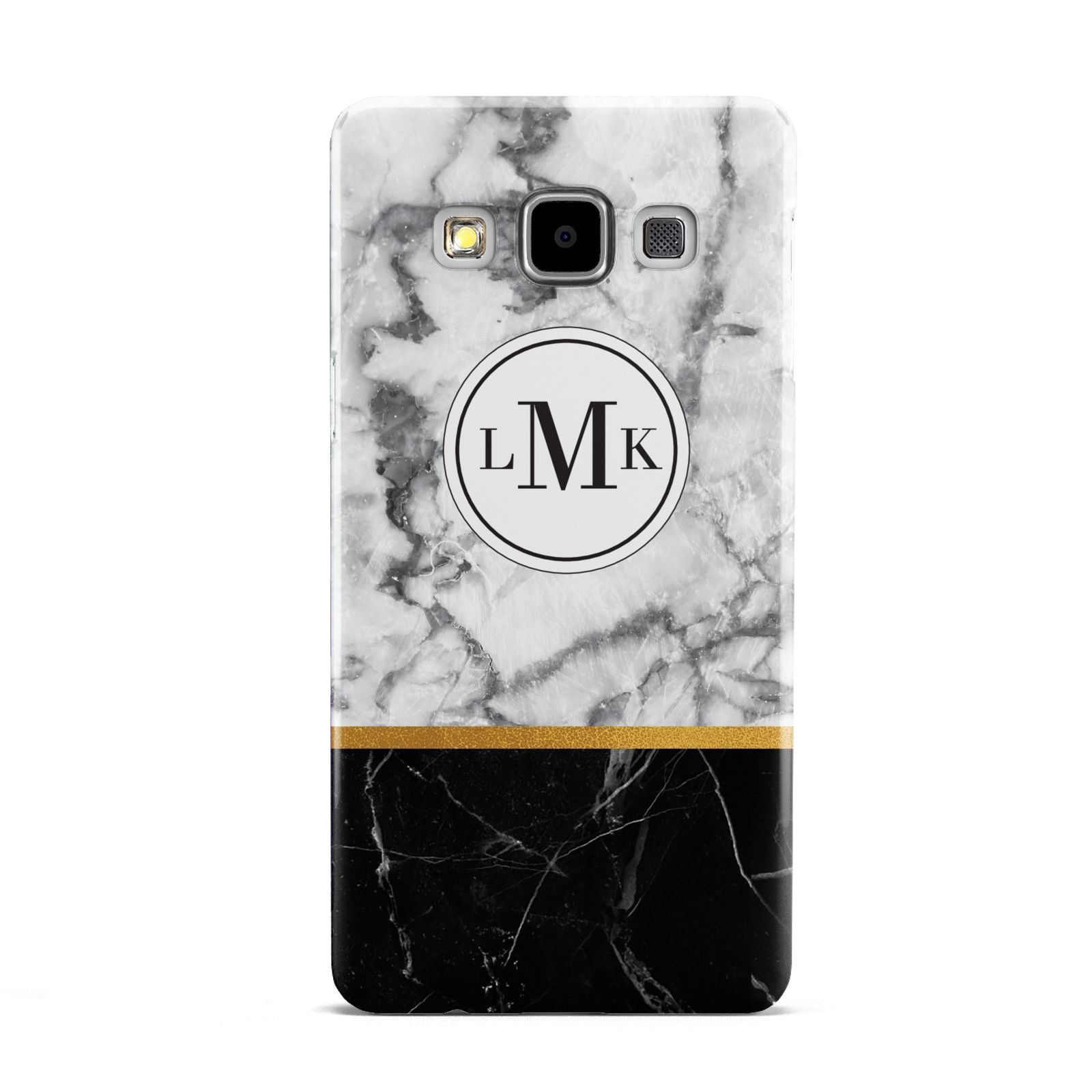 Marble Initials Geometric Personalised Samsung Galaxy A5 Case