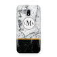 Marble Initials Geometric Personalised Samsung Galaxy J3 2017 Case