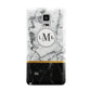 Marble Initials Geometric Personalised Samsung Galaxy Note 4 Case