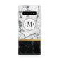 Marble Initials Geometric Personalised Samsung Galaxy S10 Plus Case