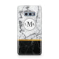 Marble Initials Geometric Personalised Samsung Galaxy S10E Case