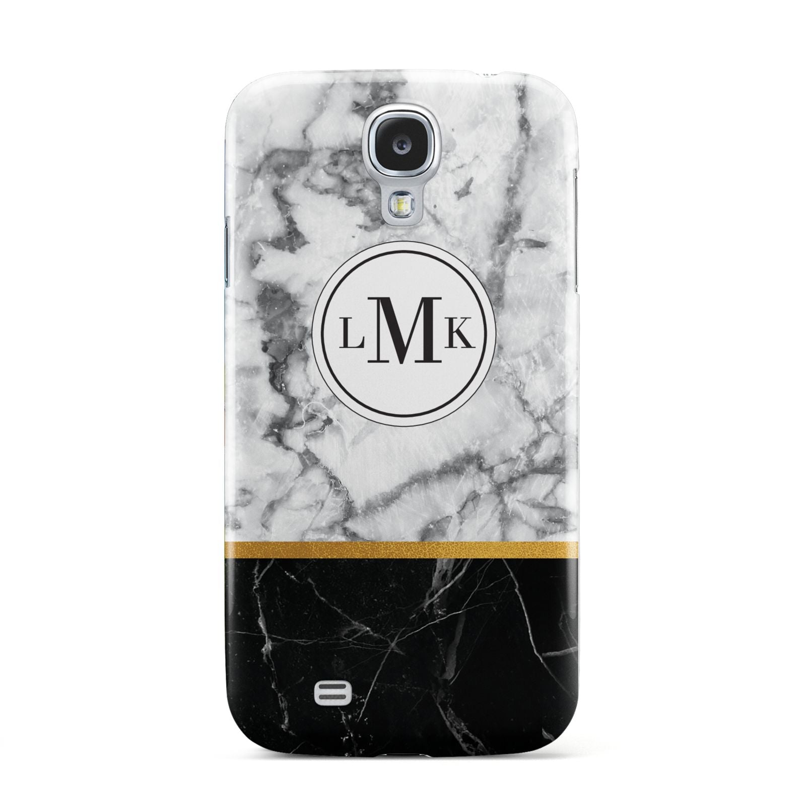 Marble Initials Geometric Personalised Samsung Galaxy S4 Case