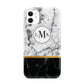 Marble Initials Geometric Personalised iPhone 11 3D Tough Case