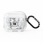Marble Initials Triangle Personalised AirPods Clear Case 3rd Gen