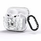 Marble Initials Triangle Personalised AirPods Pro Clear Case Side Image
