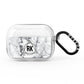 Marble Initials Triangle Personalised AirPods Pro Clear Case
