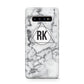 Marble Initials Triangle Personalised Protective Samsung Galaxy Case