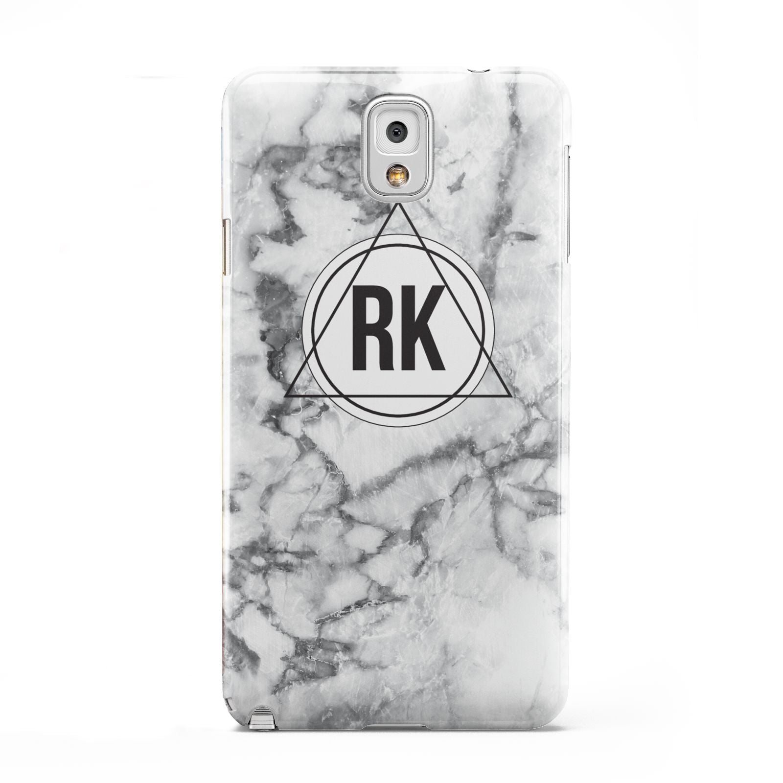 Marble Initials Triangle Personalised Samsung Galaxy Note 3 Case