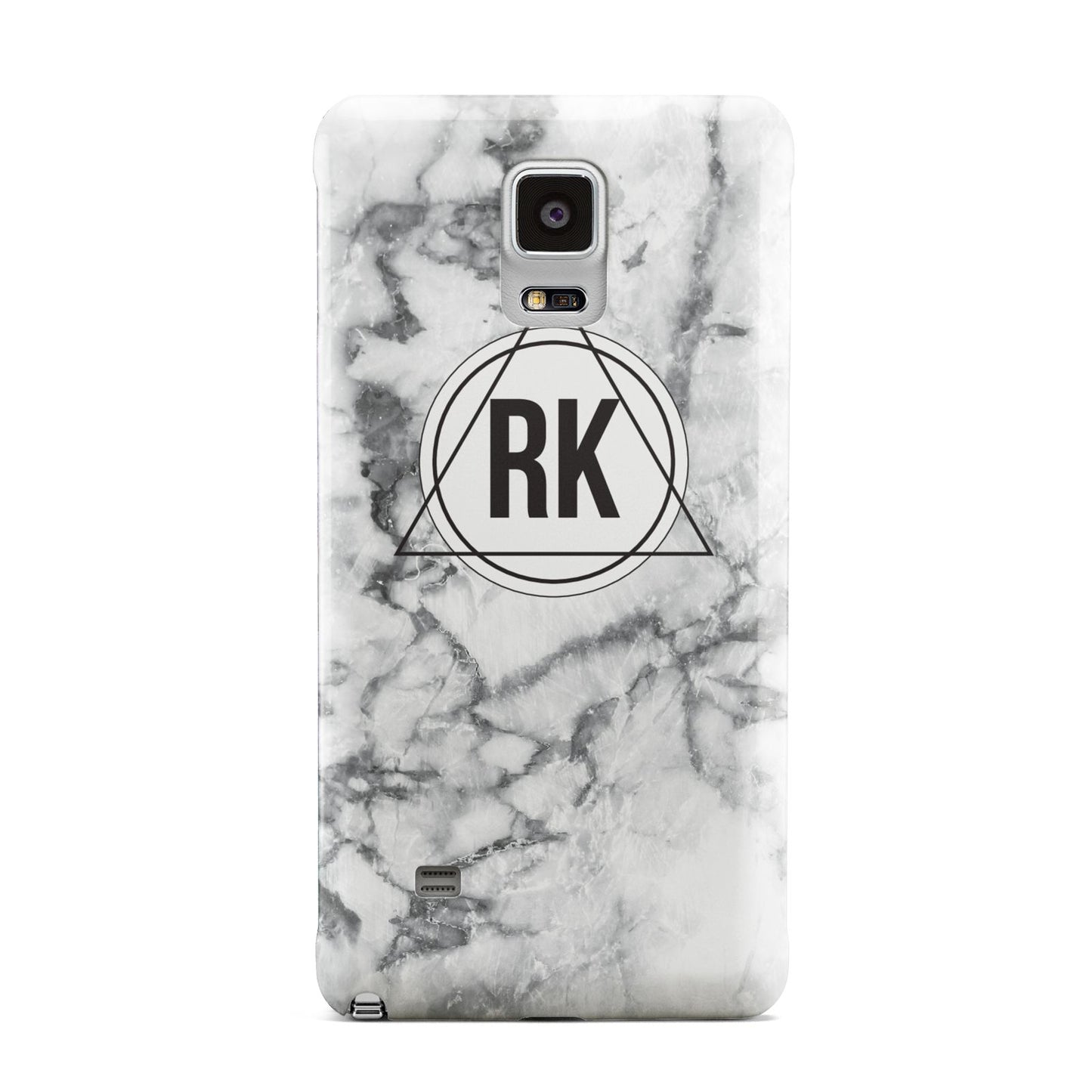 Marble Initials Triangle Personalised Samsung Galaxy Note 4 Case