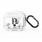 Marble Love Heart Personalised AirPods Clear Case 3rd Gen