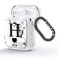 Marble Love Heart Personalised AirPods Glitter Case Side Image