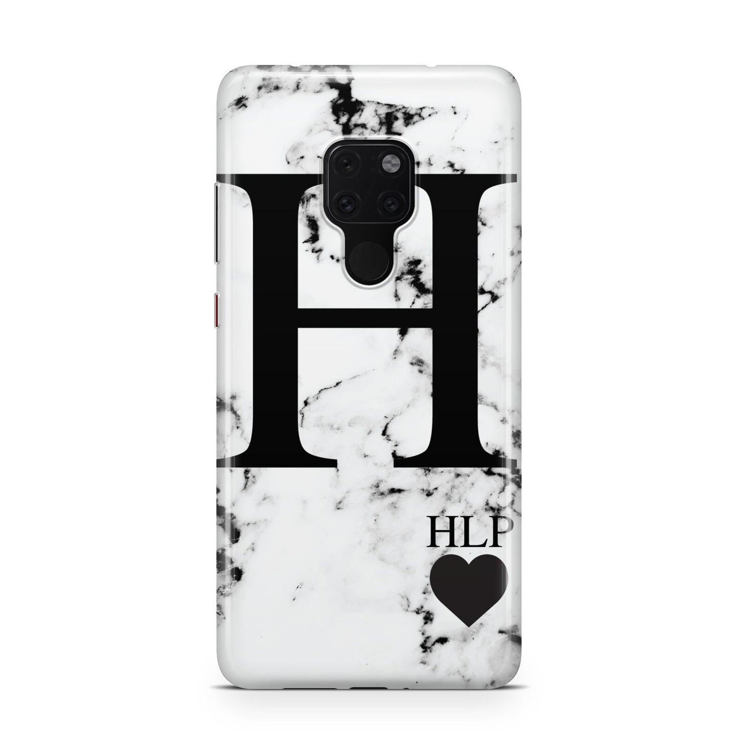 Marble Love Heart Personalised Huawei Mate 20 Phone Case