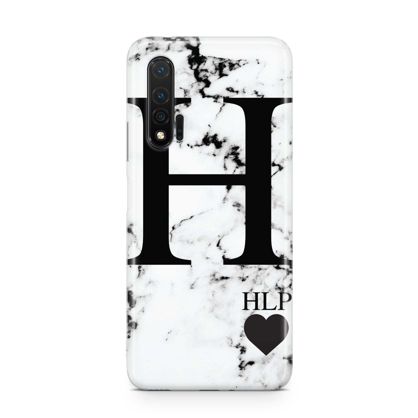 Marble Love Heart Personalised Huawei Nova 6 Phone Case